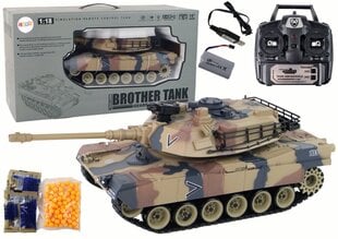 Танк M1A2 с дистанционным управлением, 1:18 цена и информация | Игрушки для мальчиков | 220.lv