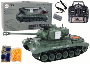 Tālvadības tanks Lean Toys, zaļš цена и информация | Игрушки для мальчиков | 220.lv