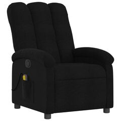 Masāžas krēsls vidaXL, melns цена и информация | Кресла в гостиную | 220.lv
