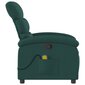 Masāžas krēsls vidaXL, zaļš cena un informācija | Atpūtas krēsli | 220.lv