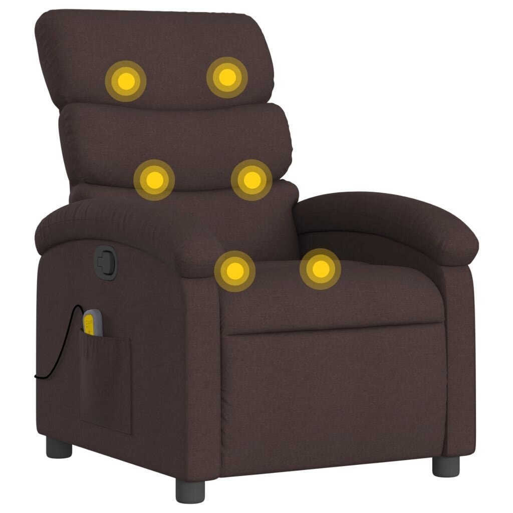 Masāžas krēsls vidaXL, brūns cena un informācija | Atpūtas krēsli | 220.lv