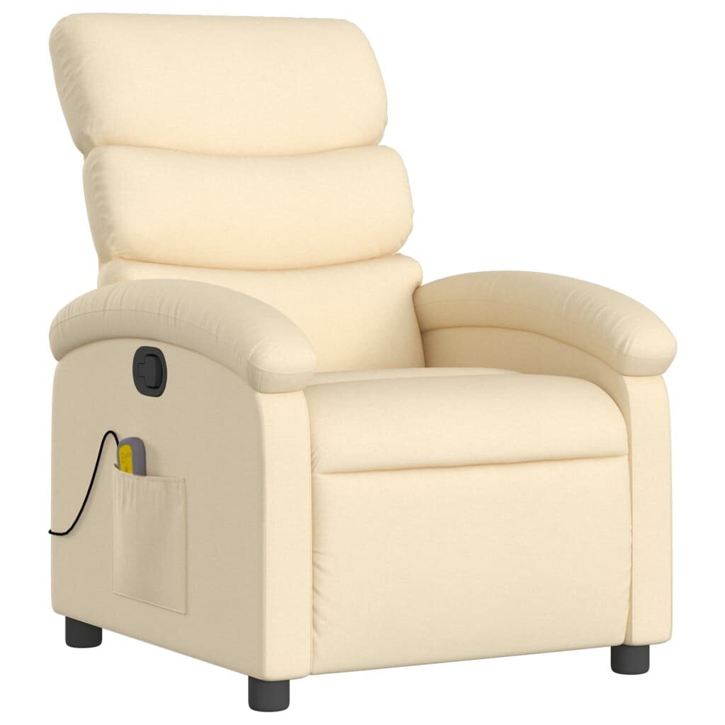 Masāžas krēsls vidaXL, smilšu цена и информация | Atpūtas krēsli | 220.lv