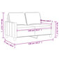 Divvietīgs dīvāns vidaXL, 140 cm, melns cena un informācija | Dīvāni | 220.lv
