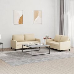 2-vu daļu dīvānu komplekts ar spilveniem, smilšu цена и информация | Комплекты мягкой мебели | 220.lv