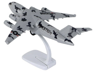 Модель военного истребителя HW-605, серый цена и информация | Игрушки для мальчиков | 220.lv