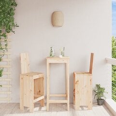 2-vu bāra krēslu komplekts, 40x42x120 cm, brūns cena un informācija | Dārza krēsli | 220.lv