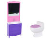 Lelle ar vannas istabas piederumiem cena un informācija | Rotaļlietas meitenēm | 220.lv