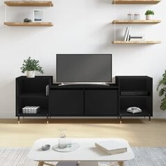 TV skapītis vidaXL, 160x35x55 cm, melns cena un informācija | TV galdiņi | 220.lv