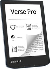 PocketBook Verse Pro USB-C azure kaina ir informacija | E-grāmatu lasītāji | 220.lv