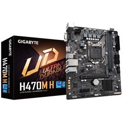 Mainboard GIGABYTE Intel H470 Express H470M H цена и информация | Материнские платы | 220.lv