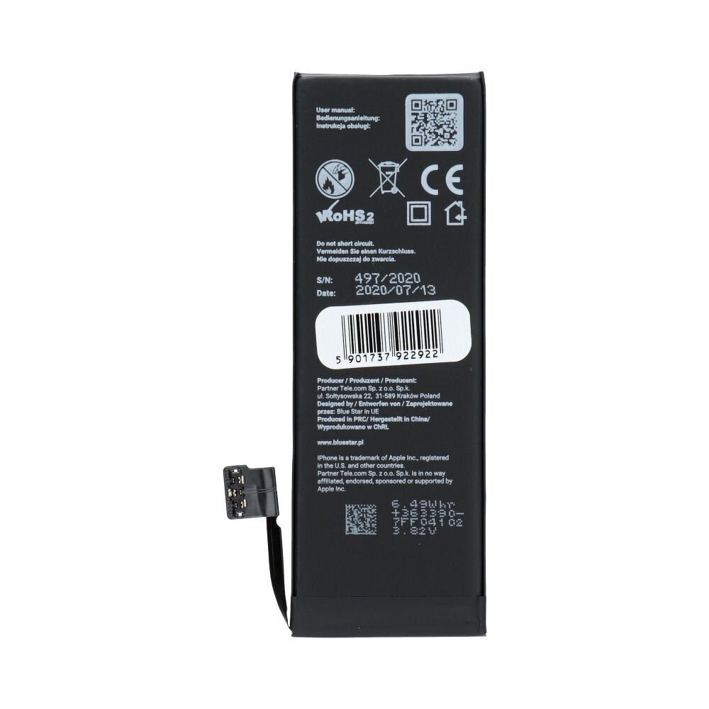 Blue Star HQ iPhone 5S, 1560 mAh cena un informācija | Akumulatori mobilajiem telefoniem | 220.lv