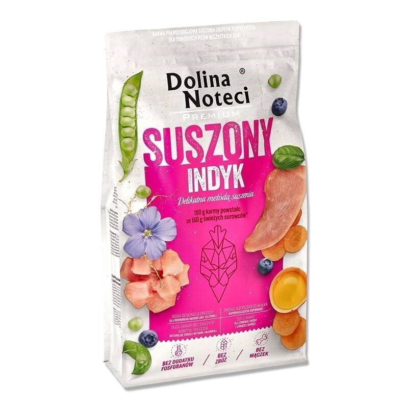 Dolina Noteci Premium ar žāvētu tītaru, 9 kg cena un informācija | Sausā barība suņiem | 220.lv