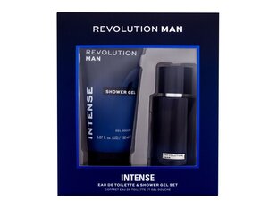 Komplekts Revolution Man Intense vīriešiem: tualetes ūdens EDT, 100 ml + dušas želeja, 150 ml cena un informācija | Vīriešu smaržas | 220.lv