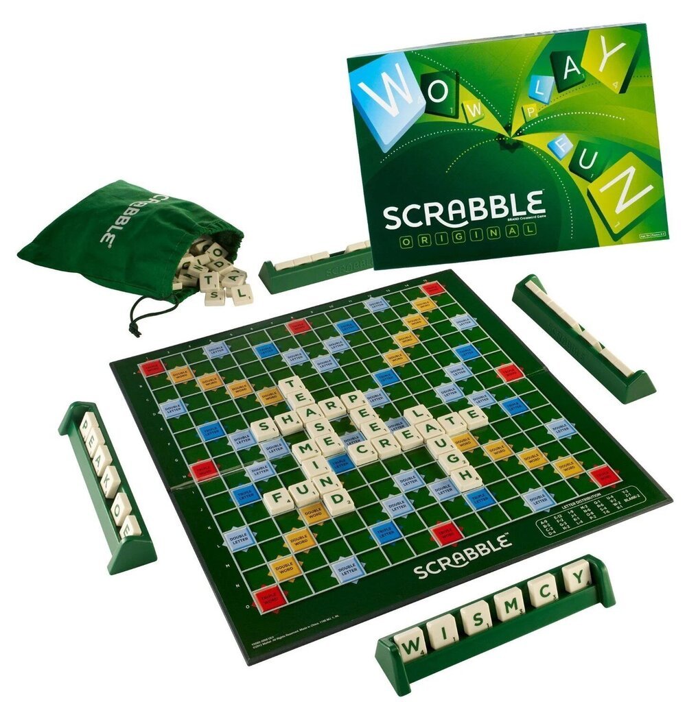 Vārdu spēle Scrabble, Matte цена и информация | Galda spēles | 220.lv