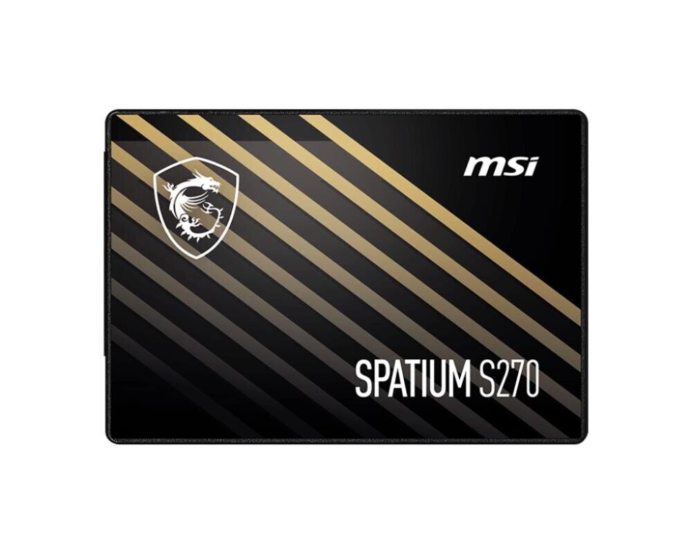 MSI Spatium S270 480GB 2.5" (S78-440E350-P83) цена и информация | Iekšējie cietie diski (HDD, SSD, Hybrid) | 220.lv