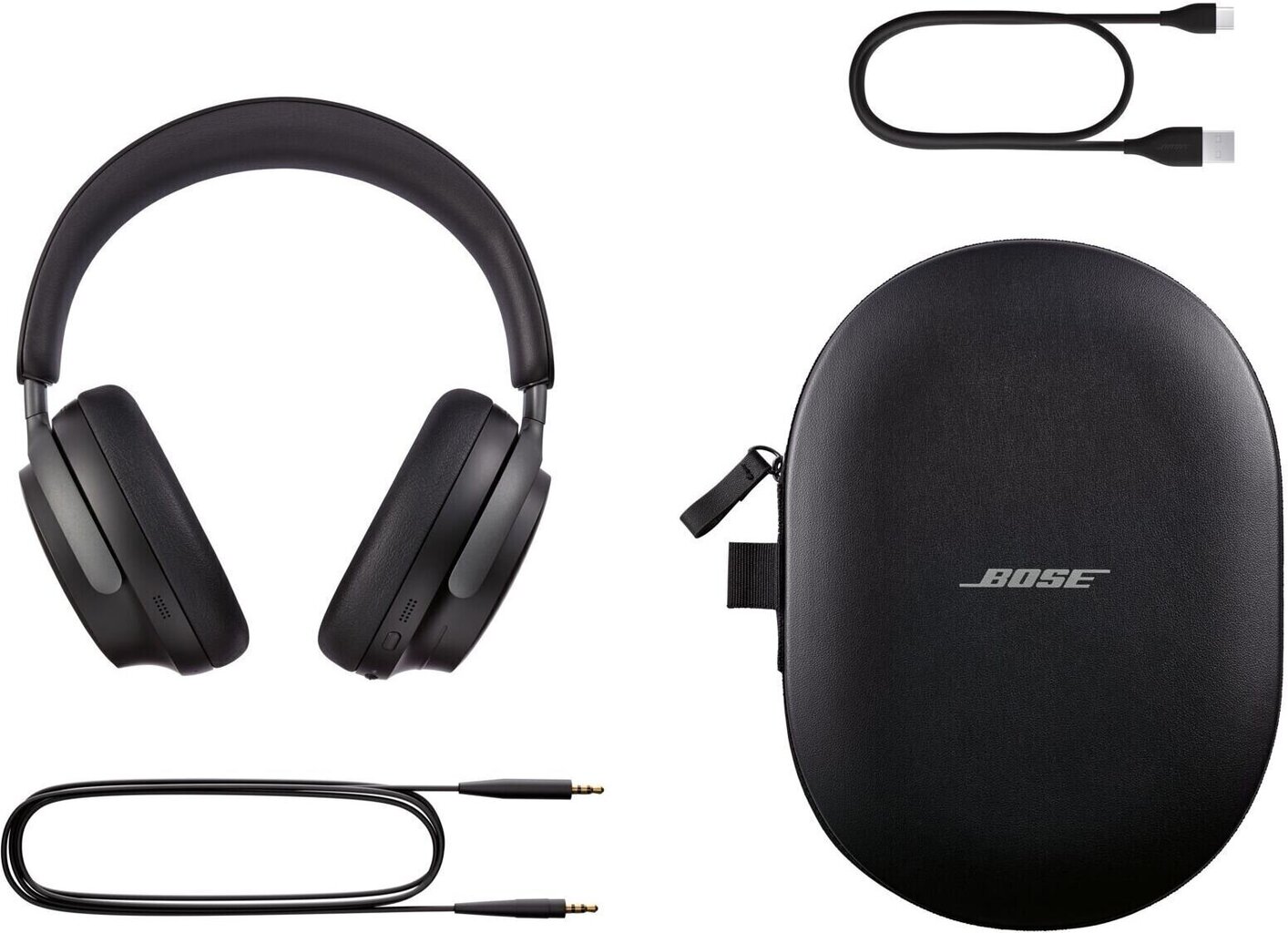 Bose QuietComfort Ultra Wireless, active noise-cancelling, black - Wireless over-head headphones cena un informācija | Austiņas | 220.lv
