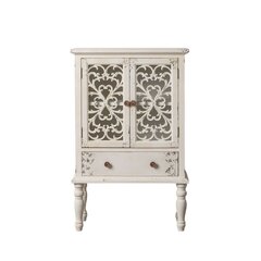 Skapītis SHABBY CHIC 71 x 40 x 111 cm Balts Egles koksne Koks MDF цена и информация | Шкафчики в гостиную | 220.lv