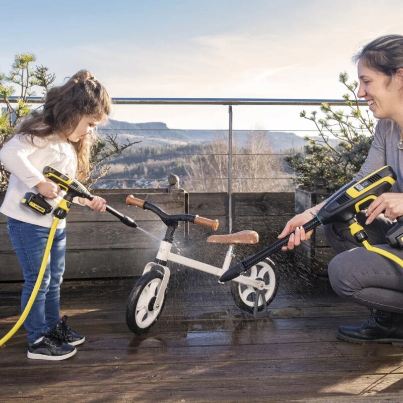 Rotaļu spiediena mazgātājs Smoby Karcher, melns/dzeltens cena un informācija | Rotaļlietas zēniem | 220.lv