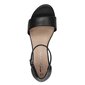 Tamaris sieviešu atvērti apavi, melni cena un informācija | Sieviešu sandales | 220.lv