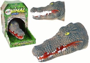 Ручная кукла - крокодил, серый цена и информация | Игрушки для мальчиков | 220.lv