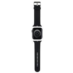 Karl Lagerfeld Pasek KLAWMSLKCNK Apple Watch 38|40|41mm czarny|black strap 3D Rubber Karl&Choupette Heads цена и информация | Аксессуары для смарт-часов и браслетов | 220.lv