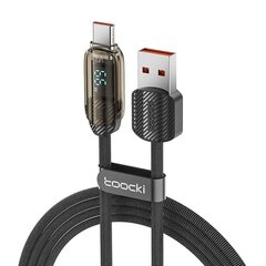 Toocki Charging Cable A-C, 1m, 66W (Black) цена и информация | Кабели для телефонов | 220.lv