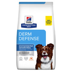 Hills Prescription Diet Canine Derm Defense suņiem, ar vistu, 4 kg cena un informācija | Sausā barība suņiem | 220.lv