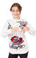Ziemassvētku džemperis bērniem, balts цена и информация | Jakas, džemperi, žaketes, vestes meitenēm | 220.lv