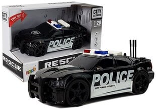 Rotaļlietu policijas automašīna Lean Toys, melna cena un informācija | Rotaļlietas zēniem | 220.lv