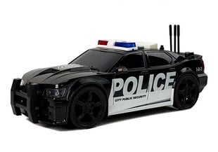 Rotaļlietu policijas automašīna Lean Toys, melna cena un informācija | Rotaļlietas zēniem | 220.lv