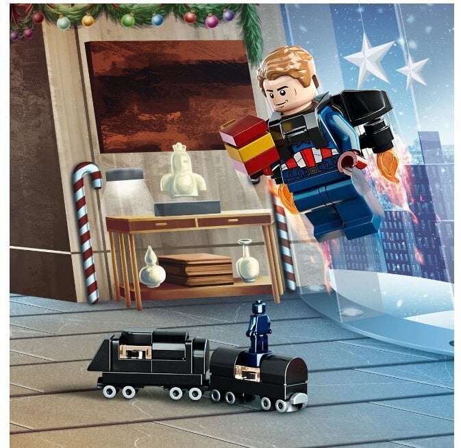Adventes kalendārs Lego Marvel cena un informācija | Rotaļlietas zēniem | 220.lv