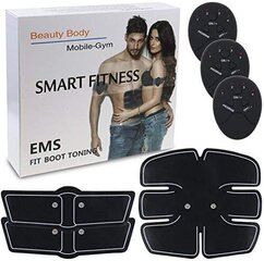 Беспроводной EMS тренажер "Smart fitness" 3шт, 6 функциональных режимов, 10 уровней интенсивности цена и информация | Тренажеры для пресса | 220.lv