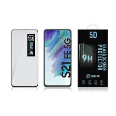 OBAL:ME 5D Glass Screen Protector for Samsung Galaxy S21 FE 5G Black цена и информация | Защитные пленки для телефонов | 220.lv