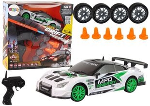 Tālvadības automašīna Drift 2 Lean Toys, balta cena un informācija | Rotaļlietas zēniem | 220.lv