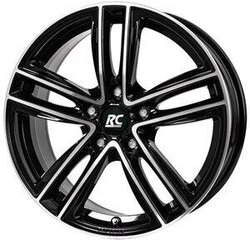 Rc-Design Rc27 Schwarz Front Poliert 6.5R16 5X114.3/50 67.1 цена и информация | Литые диски | 220.lv