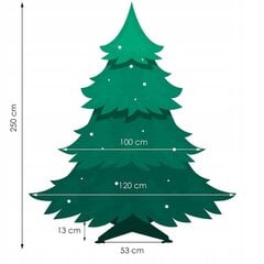Ziemassvētku eglīte Springos, 250 cm cena un informācija | Mākslīgās egles, vainagi, statīvi | 220.lv
