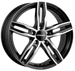 Carmani 14 Black polish 7.5R17 5X112/35 66.6 cena un informācija | Lietie diski | 220.lv