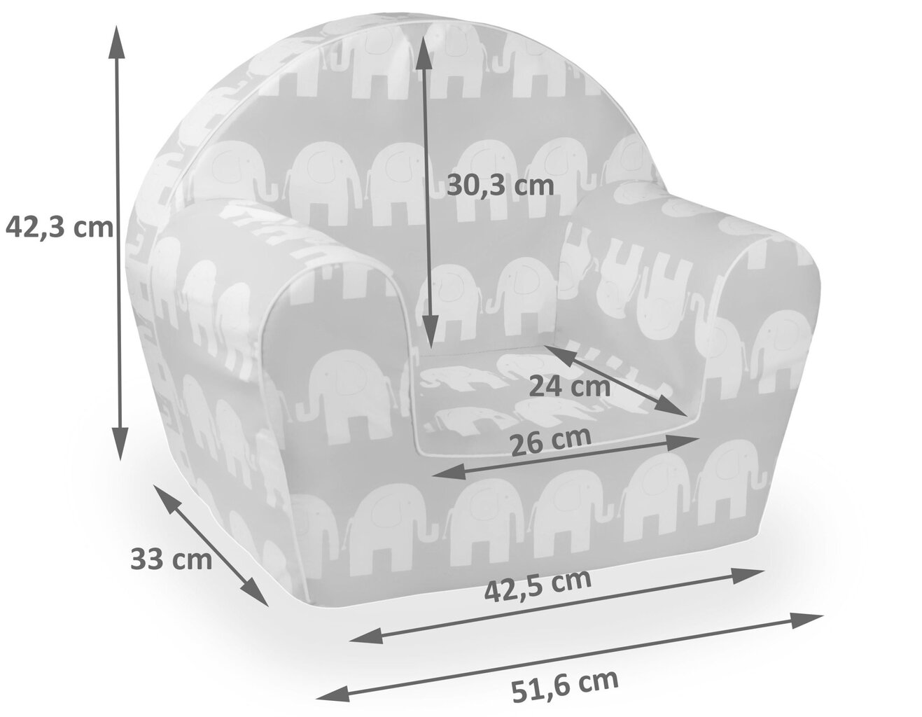 Bērnu krēsls Tex-Im, 52x43 cm cena un informācija | Sēžammaisi, klubkrēsli, pufi bērniem | 220.lv