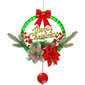 Dekoratīvs Ziemassvētku vainags ar LED gaismām ap vainagu, LIVMAN XY-019 cena un informācija | Ziemassvētku dekorācijas | 220.lv