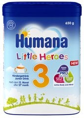 Piena maisījums Humana 3 PRO Balance, 12+ mēn, 650g цена и информация | Детские смеси с 6 месяцев | 220.lv