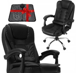 Biroja krēsls ar pēdu masieri Belsi, melns cena un informācija | Biroja krēsli | 220.lv
