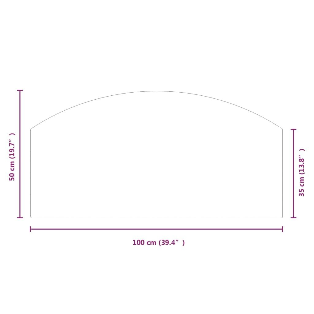 Kamīna plāksne vidaXL, 100x50 cm cena un informācija | Kamīnu un krāšņu aksesuāri | 220.lv