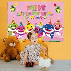 Фото фон для украшения на день рождения Baby Shark  цена и информация | Праздничные декорации | 220.lv
