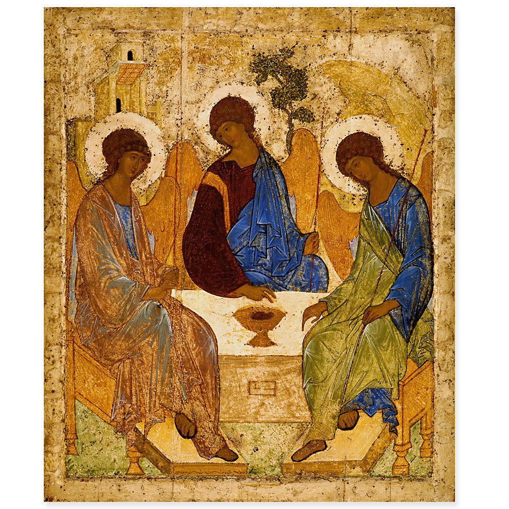 Reprodukcija Andrei Rublev The Trinity (1425) цена и информация | Gleznas | 220.lv