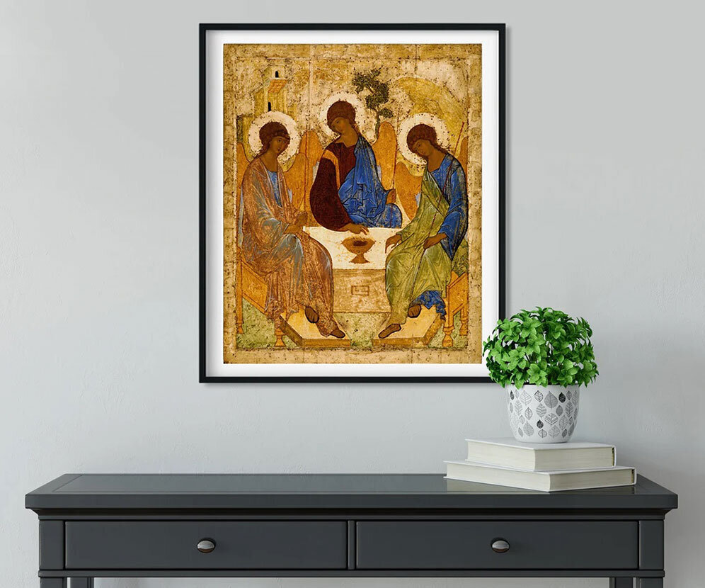 Reprodukcija Andrei Rublev The Trinity (1425) cena un informācija | Gleznas | 220.lv