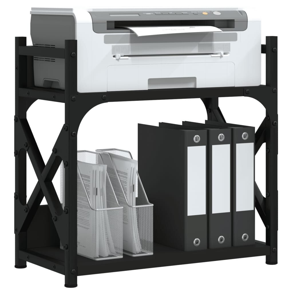 Plaukts printerim vidaXL, 40x20x40 cm, melns cena un informācija | Plaukti | 220.lv
