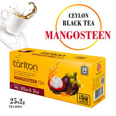 Чай в пакетиках чёрный цейлонский Mangosteen, Тarlton, 25 шт., 50 г цена и информация | Чай | 220.lv