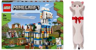 21188 Lego Minecraft Lama Village un plīša spilvens Cat цена и информация | Конструкторы и кубики | 220.lv