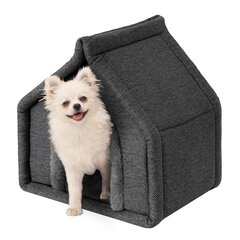 Лежак Doggy Diamond, R1 42x32x43 см, темно-серый цена и информация | Лежаки, домики | 220.lv