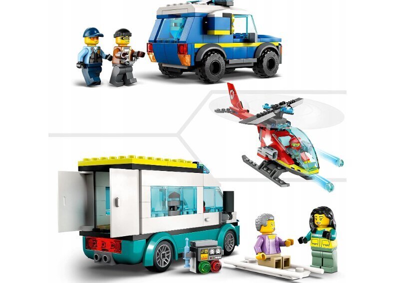 60371 Lego City avārijas transportlīdzekļa komplekts un plīša spilvena kaķis cena un informācija | Konstruktori | 220.lv